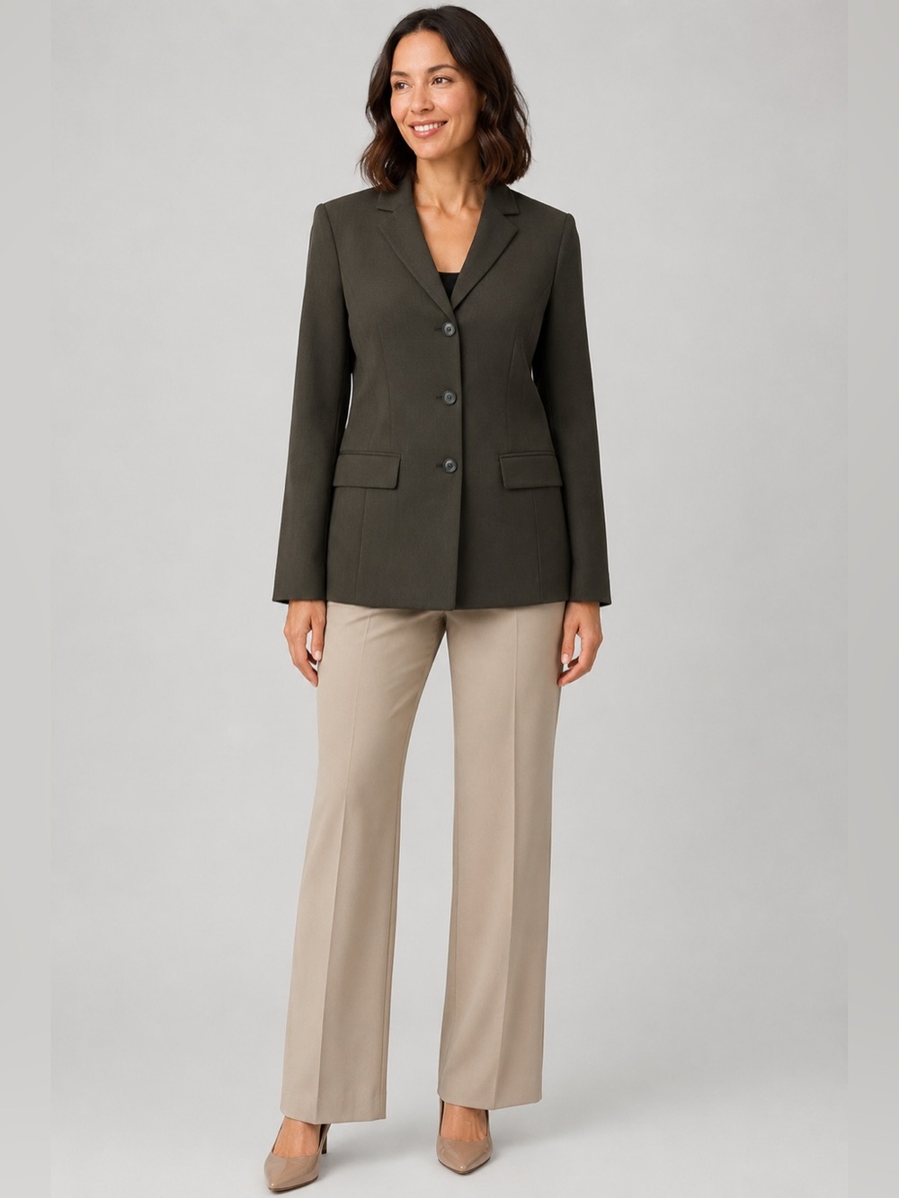 Ann Taylor LOFT Blazer Womens 4 Career Lined 3 Button Tailored Jacket - Picture 10 of 10